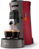 Philips Senseo Select CSA230/90 Koffiepadapparaat Dieprood/kasjmiergrijs online kopen